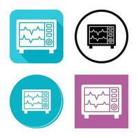 icône de vecteur de moniteur de fréquence cardiaque