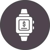 montre intelligente Paiement vecteur icône