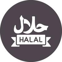 icône de vecteur halal