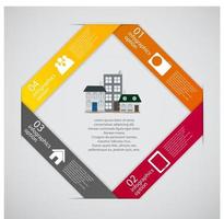 ville infographie modèle business concept vector illustration