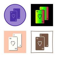 icône de vecteur de cartes à jouer
