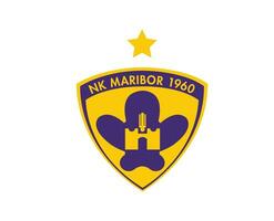 maribor club logo symbole slovénie ligue Football abstrait conception vecteur illustration