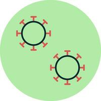 icône de vecteur de bactéries