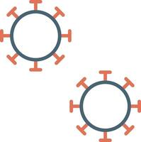 icône de vecteur de bactéries