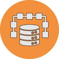 icône de vecteur de données structurées
