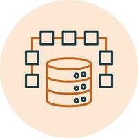 icône de vecteur de données structurées