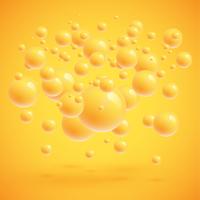 Sphères colorées flottant, illustration vectorielle réaliste vecteur