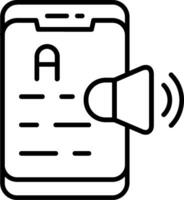 icône de vecteur de synthèse vocale