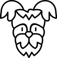 Yorkshire terrier vecteur icône