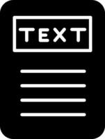 icône de vecteur de texte