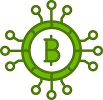 icône de vecteur de crypto-monnaie