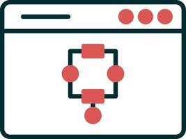 icône de vecteur d'algorithme