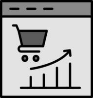 marché les tendances vecteur icône