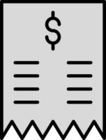 icône de vecteur de facture