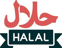 icône de vecteur halal