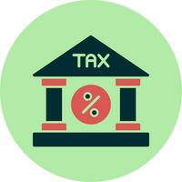 icône de vecteur de bureau des impôts