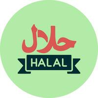 icône de vecteur halal