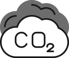 icône de vecteur de dioxyde de carbone