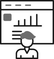 icône de vecteur de présentation d'entreprise