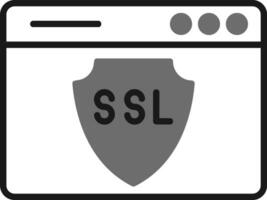 icône de vecteur ssl