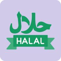 icône de vecteur halal