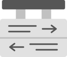 icône de vecteur de signe directionnel