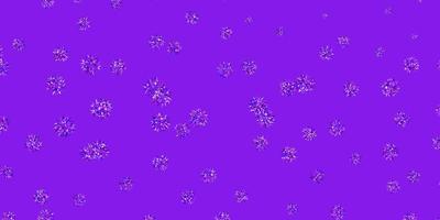 disposition naturelle de vecteur violet clair avec des fleurs.