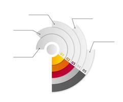 illustration vectorielle de modèle d'entreprise infographique vecteur