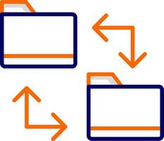 icône de vecteur de partage de fichiers