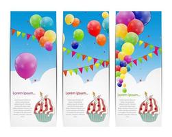 illustration vectorielle de couleur ballons brillants fond vecteur