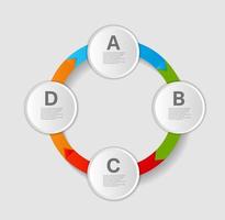 modèles d'infographie pour l'illustration vectorielle d'affaires. eps10 vecteur