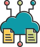 icône de vecteur de données volumineuses