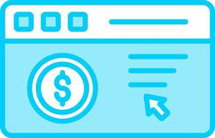 icône de vecteur de paiement par clic
