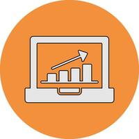 icône de vecteur de croissance