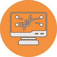 icône de vecteur d'adn