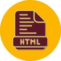 icône de vecteur html