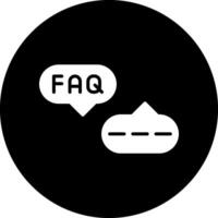 icône de vecteur de FAQ