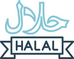 icône de vecteur halal