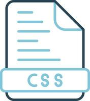 icône de vecteur de fichier css