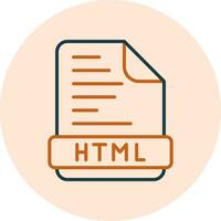 icône de vecteur html