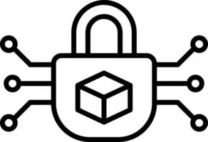 icône de vecteur de cryptographie