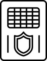 icône de vecteur de bouclier de police