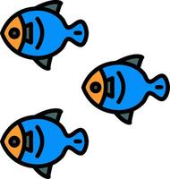 des poissons vecteur icône