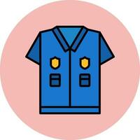police uniforme vecteur icône