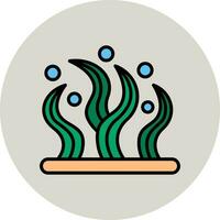 icône de vecteur d'algues