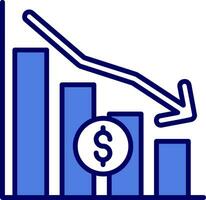 économique crise vecteur icône