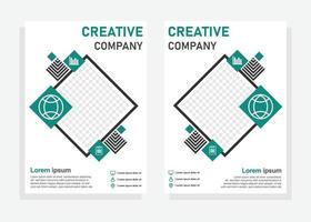 modèle de conception de couverture d'entreprise. flyer, modèle de conception de brochure. vecteur
