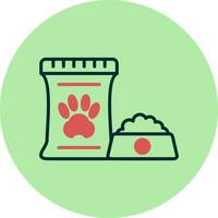 icône de vecteur de nourriture pour animaux de compagnie