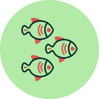 des poissons vecteur icône