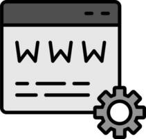 icône de vecteur de site Web